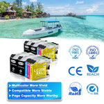 Lc20E Xxl Compatible Ink Cartridge Replacement For Brother Lc20Exxl Lc20E Work For Mfc J985Dw Mfc J775Dw Mfc J5920Dw Mfc J775Dwxl Mfc J985Dwxl 4 Black 2 Cyan