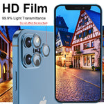 6 Pack Ywxtw Camera Lens Protector Compatible With Iphone 12 Pro Max 6 7 Inch Installation Tray Aluminum Alloy Tempered Glass Camera Circle Cover Pacific Blue
