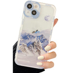 Jandm Compatible With Iphone 13 Pro Max Case Romantic Mountain Sunset Clouds Moon Night Scenery Lovely Case Soft Shockproof Camera Protective Cute For Women Girls Case For Iphone 13 Pro Max White
