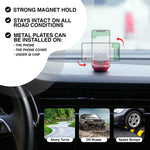 Car Phone Holder Mount Magnetic Mybestie Cute Cell Phone Holder Car Gifts Mybestie Women Teens Cool Cat Car Interior Accessories Strong Magnet Car Phone Holder Iphone Car Mount Red