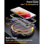 Caseborne R Series Compatible With Samsung Galaxy S22 Plus 5G Case Aluminum Frame 12 Ft Drop Tested Iridescent