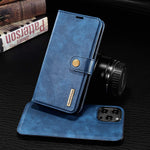 Jedchisa Case For Iphone 13 Pro Max Wallet Case With Card Holder Detachable Magnetic Faux Leather Shockproof Flip Cover For Iphone 13 Pro Max 6 7 Inch Blue