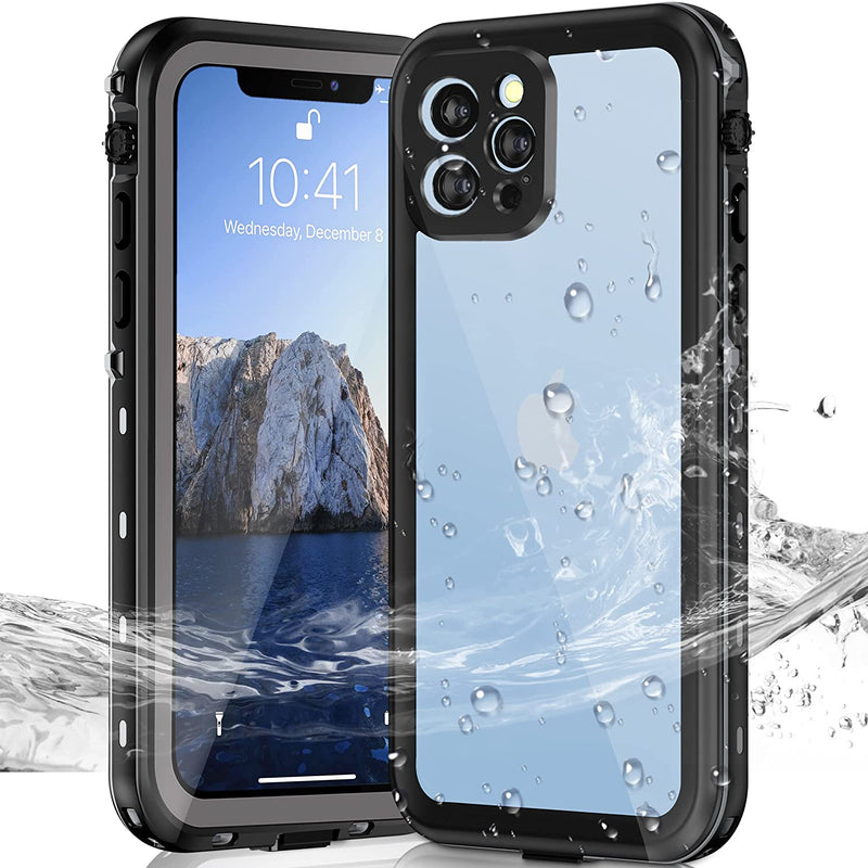 Janazan Waterproof Case For Iphone 13 Pro Full Sealed Underwater Protective Rugged Case With Built In Screen Protector Heavy Duty Shockproof Sandproof For Iphone 13 Pro 6 1 Inch Black