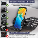 Errol Air Vent Phone Mount Hands Free Phone Holder For Car Phone Vent Mount Compatible With Iphone Samsung Htc Lg Nexus Nokia And Other Brand Of Cellphone
