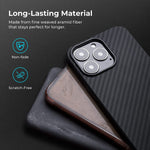 Pitaka Magnetic Case Compatible With Iphone 13 Pro Max 6 7 Inch Magez Case 2 100 Aramid Fiber Slim Fit Phone Cover 3D Grip Touch Black Greytwill