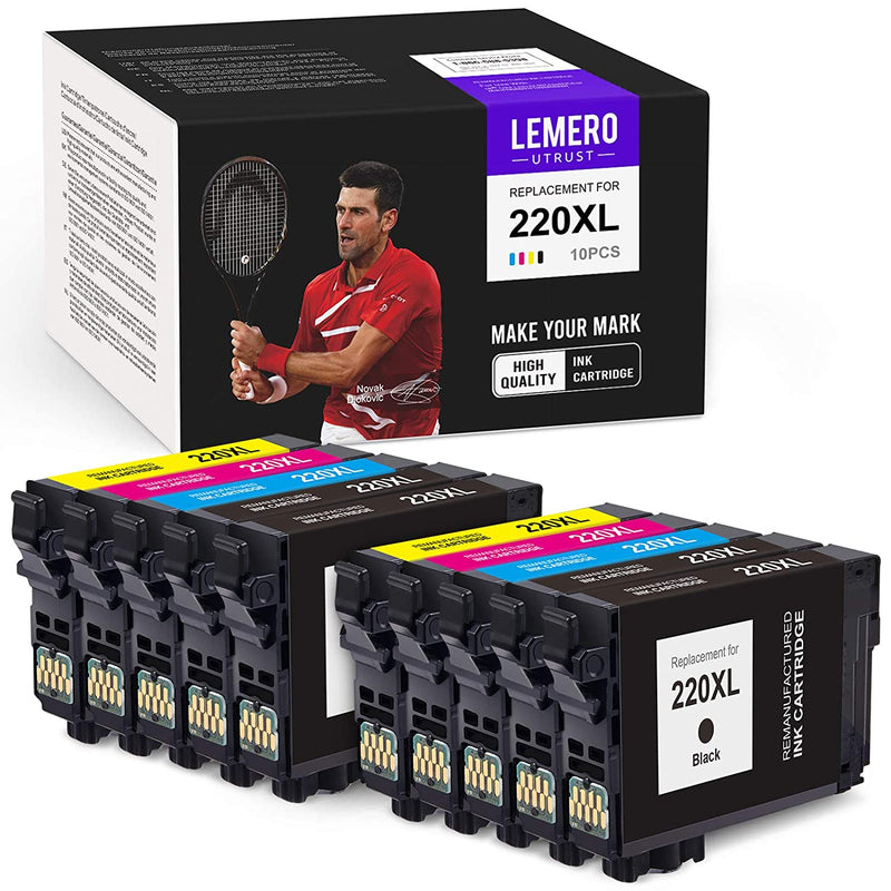 Ink Cartridge Replacement For Epson 220Xl 220 T220 Xl Use With Epson Workforce Wf 2760 Wf 2750 Wf 2630 Expression Home Xp 320 Xp 420 Black Cyan Ma