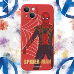Marvel Iphone Case With Avengers Character Spider Man Iphone 13 Pro Max Case Silicone Shockproof Iphone Case With Soft Anti Scratch Microfiber Lining Red