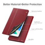 New Galaxy Tab A 8 0 2019 Case Genuine Leather Cover For Samsung Galaxy Tab A 8 0 Inch Model Sm T290 Sm T295 Sm T297Red