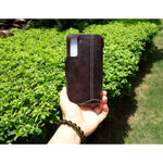 Yogurt Case For Samsung Galaxy S21 Fe 5G Genuine Leather Wallet Cover For Galaxy S21 Fe Case Handmade Oil Leather
