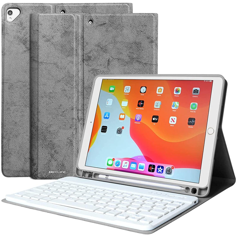 New Ipad Keyboard 8Th Generation Keyboard Case For Ipad 8Th Generation 2020 7Th Gen 2019 10 2 Inch Wireless Bluetooth Backlit Keyboardgrey
