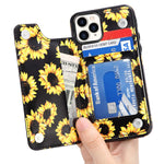 Leto Iphone 12 Pro Max Case Flip Folio Leather Wallet Case Cover With Fashion Flower Designs For Girls Women With Card Slots Kickstand Phone Case For Iphone 12 Pro Max 6 7 Blooming Sunflowers