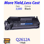 Colorprint Compatible Q2612A Toner Cartridge Replacement For 2612A 12A Q2612X Laserjet Pro 1010 1020 1022N 3052 Mfp 3055 Mfp M1120 Mfp M1005 Mfp 3380 Mfp 3050 M