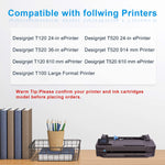 711Xl Black Designjet Ink Cartridge Cz133A Work For Hp Designjet T120 24 In Printer Hp Designjet T520 24 In Printer Hp Designjet T520 36 In Printerhp Designje