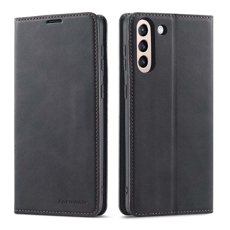 Samsung Galaxy A514G Case Premium Pu Leather Cover Tpu Bumper With Card Holder Kickstand Hidden Magnetic Adsorption Shockproof Flip Wallet Case For Galaxy A514G Black