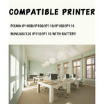 6 Pack 3 X Black 3 X Tri Color Compatible Pgi 35 Cli 36 Pgi35 Cli36 Ink Cartridge Used Wtih Canon Pixma Ip100 Ip110 Series Printer By Easyprint