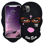 Jowhep Case For Iphone 12 Pro Max Cartoon Cute 3D Fun Trendy Black Women Design Designer Soft Silicone Cover Cool Funny Character Stylish Fashion Unique Cases For Iphone 12 Pro Max Shell Girls Teens