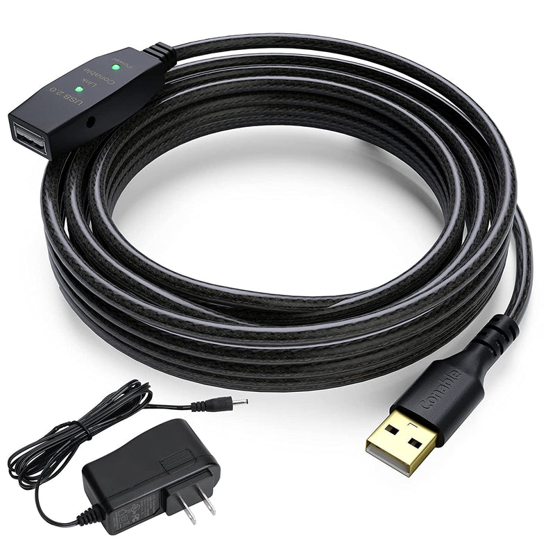 New Usb Extension Cable 2 0 Active Repeater 35 Feet Type A Male To Female