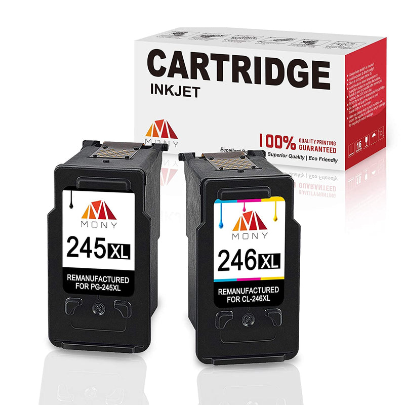 Ink Cartridge Replacement For Canon Pg 245 Cl 246 Xl 1 Black 1 Tri Clour 2 Pack Used In Canon Pixma Mx492 Mx490 Mg2520 Mg2922 Ip2820 Mg2920 Printers
