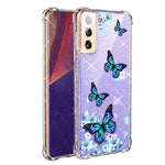 New Clear Glitter Case For Samsung Galaxy S21 Plus Girls Women Bling Spark