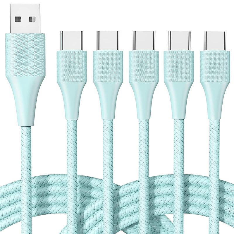 Long Usb Type C Charger Cable Fast Charging 6Ft 5Pack Android Usb A To Usb C Fast Phone Charging Cord For Samsung Galaxy S20 S10 S10E S9 S8 Plus Note 10 9 8 Z Flip Lg V50 V40 V30 V20