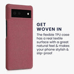 Kwmobile Case Compatible With Google Pixel 6 Case Tpu And Fabric Smartphone Phone Cover In Canvas