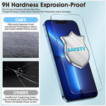 Ogakey 3 Pack Screen Protector Compatible For Iphone 13 Pro 6 1 Inch 2 Pack Camera Lens Protector Case Friendly Tempered Glass Clear