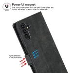 Durable Wallet Case For Galaxy A13 5G Pu Leather 3 Card Slotsstand Function Magnetic Closure Eastcoo Shockproof Protective Flip Case Covers For Samsung Galaxy A13 5G 6 5 Inch 2021 Black