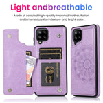Lbyzcase Samsung Galaxy A42 5G Wallet Case Galaxy A42 5G Phone Case Shockproof Protective Slim Leather Case Cover With Card Slot Holder For Samsung Galaxy A42 5G Purple