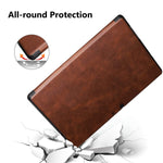 New Case For Microsoft Surface Pro 8 Tablet Flip Folio Stand Book Cover Pu Leather Protective Case For Surface Pro 8 13 Brown
