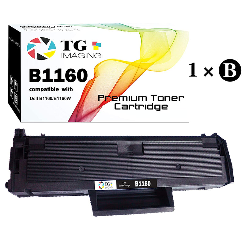 1 Pack 1Xblack Compatible B1160 Toner Cartridge B1160W 331 7335 Replacement For 1160 1160W Toner For Use In Laser Dell B1160 B1160W B1163W B1165Nfw Printer