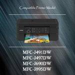 16 Pack 4 Sets Compatible Lc3013 Ink Cartridges Lc3013Bk 4Xb C Y M Lc3011 Lc 3013 Xxl For Mfc J491Dw Mfc J497Dw Mfc J690Dw Mfc J895Dw Printer