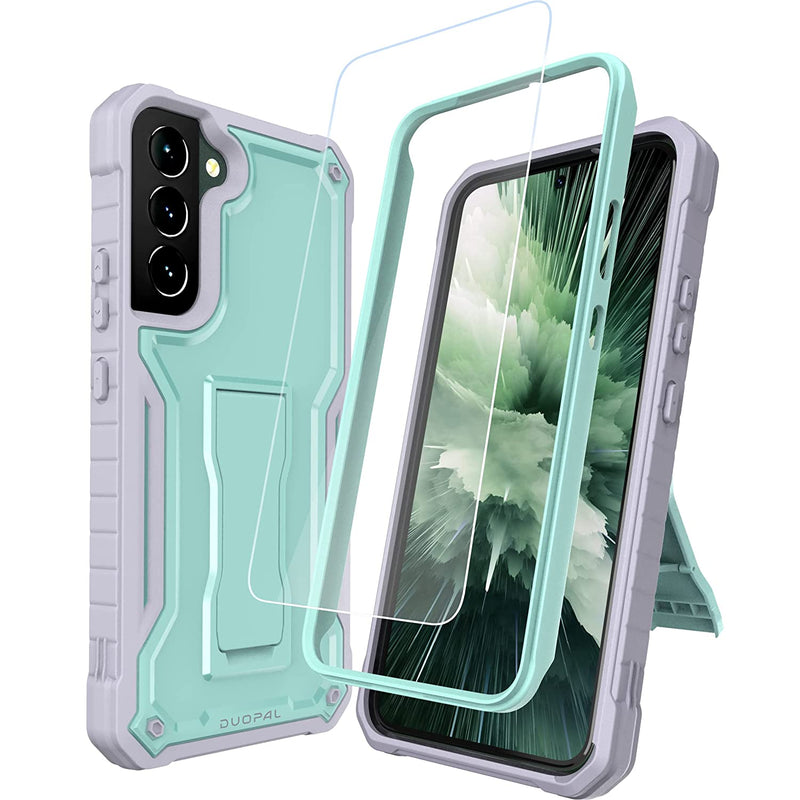 Duopal For Samsung Galaxy S22 Plus 5G Case Does Not Fit Non Ultra Or Ultra Military Grade Protection Case With Screen Protector And Kickstand Compatible With Galaxy S22 Plus 5G 6 55 Inch Green
