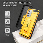 Bwy For Samsung A03S Case Compatible With Samsung A03S 5G Phone Military Grade Protective Case With Screen Protector Kickstand Bumper Cover For Samsung A03S 4G Phone Yellow