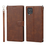 Cavor For Samsung Galaxy A52 5G Case Wallet Case With Card Slots Stand Magnetic Closure Protective Pu Leather Shockproof Tpu Kickstand Lanyard Flip Cover For Samsung Galaxy A52 5G Brown