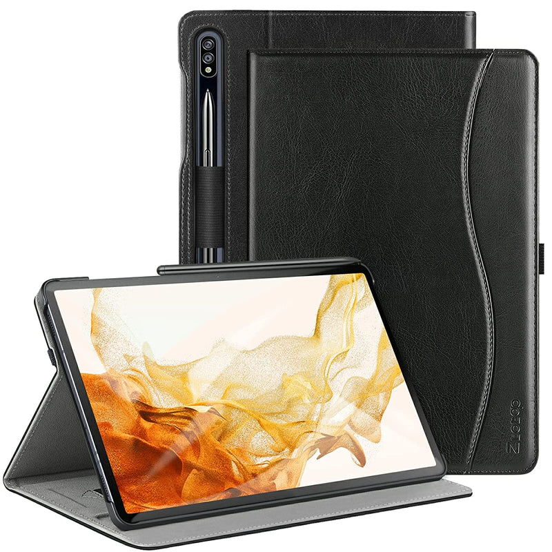 New Samsung Galaxy Tab S8 S7 Case 11 Inchsm X700 X706 T870 T875 T878 Pu Leather Folding Stand Cover With Auto Sleep Wake Multiple Viewing Angles Sup