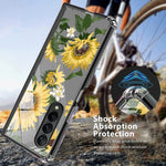 New For Samsung Galaxy Z Fold 3 Case Clear Flower Floral For Women Girls P