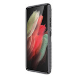 Speck Products Presidio2 Grip Samsung Galaxy S21 Ultra 5G Case Graphite Grey Black Bold Red