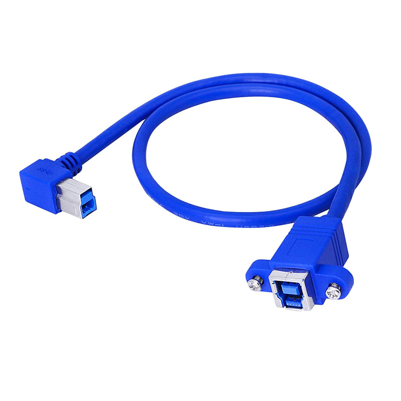 New Usb B Printer Extension Cable 90 Degree Angled Printer Cable Usb 3 0 T