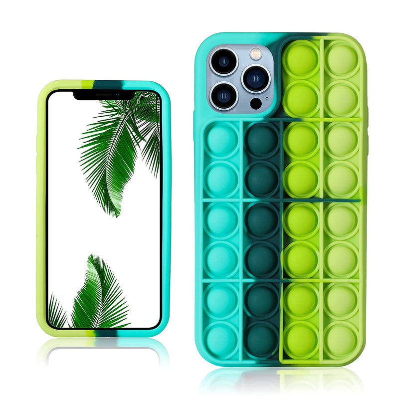 Joysolar Black Green Bubble For Iphone 13 Pro Case Silicone Case Design Cartoon Funny Cute Unique Fidget Aesthetic Cool Fun Pretty Cover Cases For Boys Girls Youth Teenfor Iphone 13 Pro 6 1