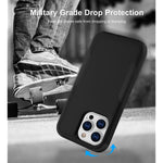 Jijaogara Compatible With Iphone 13 Pro Max Case Military Grade Heavy Duty Full Body Drop Protection 3 Layers Rugged Shockproof Protective Phone Case For Iphone 13 Pro Max 5G 6 7 Black Black