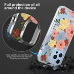 Lechivee For Iphone 13 Pro Case Compatible With Magsafe Magnetic Clear 13 Pro Phone Case Cover Scratch Shockproof Protective Cover For Iphone 13 Pro 6 1 Inch 2021 Floral