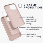 Kwmobile Tpu Silicone Case Compatible With Apple Iphone 13 Pro Max Case Slim Phone Cover With Soft Finish Dusty Pink