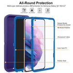 Fulsoulcomm Galaxy S21 Case Heavy Duty Full Body Drop Protection Rugged Case Shockproof Drop Dust Proof 3 Layers Military Grade Protective Case For Samsung Galaxy S21 5G 6 2