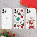 L Fadnut Xmas Compatible With Iphone 13 Pro Case Clear Merry Christmas Tree Pattern Protective Slim Silicone Cute Case For Girls Children Women Gifts Christmas Phone Case Cover For Iphone 13 Pro