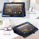 New Folio Case Cover For 10 1 All Fire Hd 10 Fire Hd 10 Plus Tablet 11Th Generation 2021 Release Bluesky