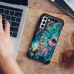 Hocase For Galaxy S22 Plus Case Heavy Duty Shockproof Soft Silicone Rubber Bumper Hard Plastic Hybrid Protective Case For Samsung Galaxy S22 Plus 5G 6 6 Inch Display 2022 Mandala In Galaxy