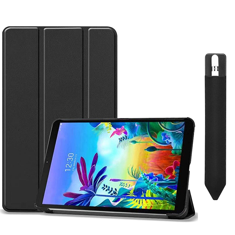 Lg G Pad 5 10 1 Inch Fhd Slim Case Black Bundle With Black Pencil Holder Sticker For Apple Pencil 1St And 2Nd Gen