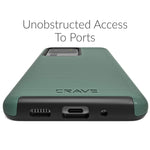 Crave Dual Guard For Samsung Galaxy S20 Ultra Case Shockproof Protection Dual Layer Case For Samsung Galaxy S20 Ultra S20 Ultra 5G Forest Green