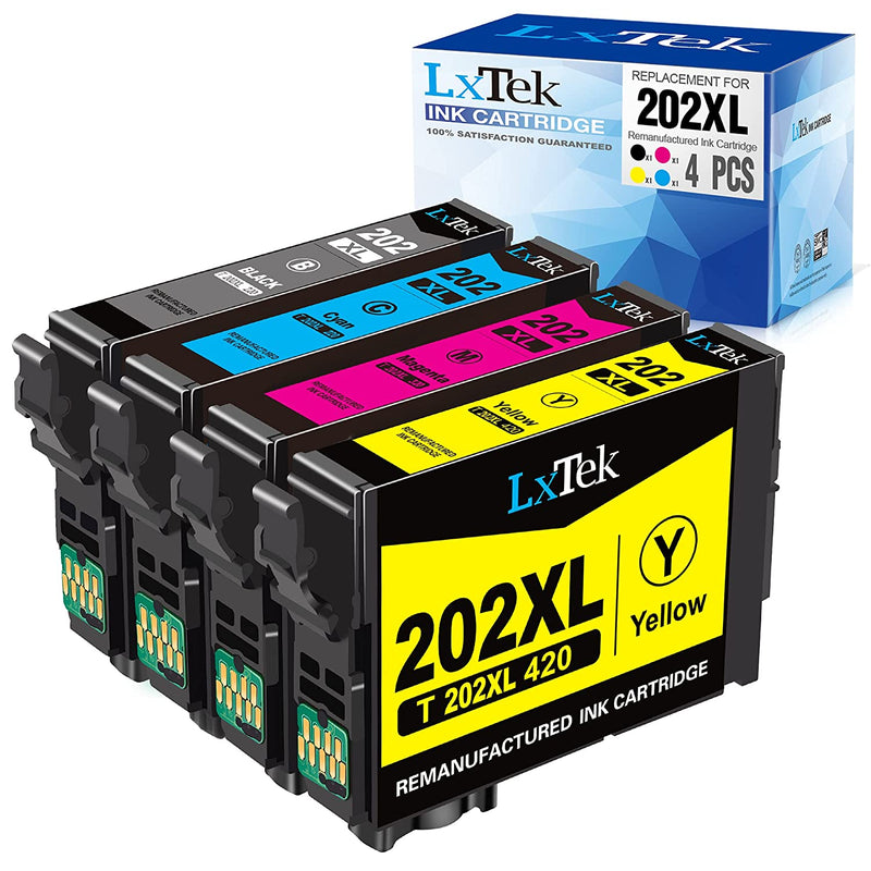 Ink Cartridge Replacement For Epson 202Xl 202 Xl T202Xl For Expression Home Xp 5100 Workforce Wf 2860 Printer 1 Black 1 Cyan 1 Magenta 1 Yellow 4 Pack