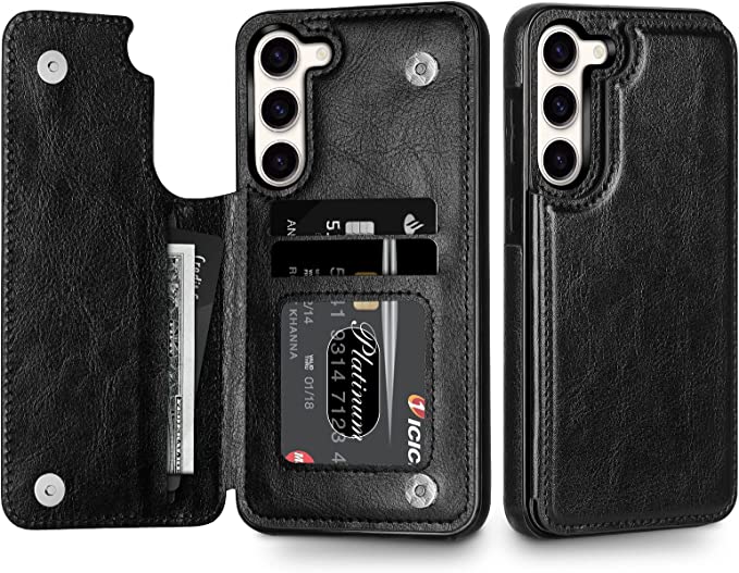 Samsung Galaxy S23 Plus Slim Protective Pu Leather Wallet Case